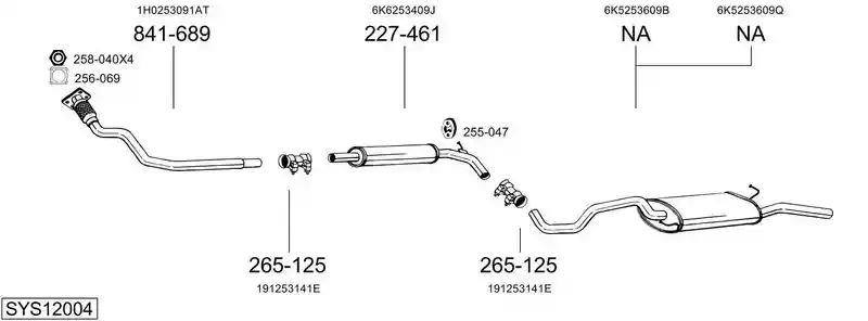 BOSAL SYS12004