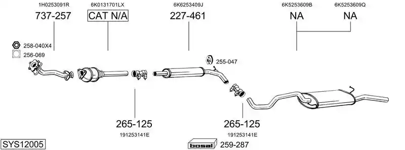 BOSAL SYS12005