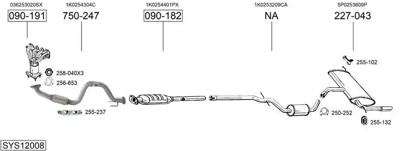 BOSAL SYS12008
