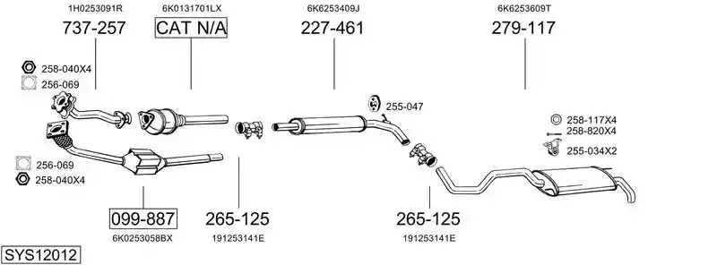 BOSAL SYS12012