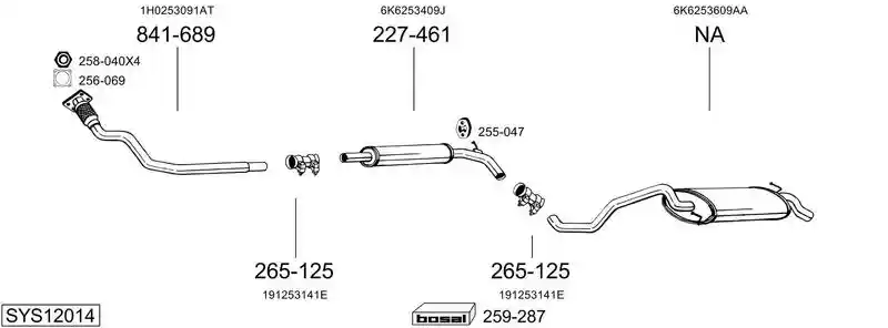 BOSAL SYS12014