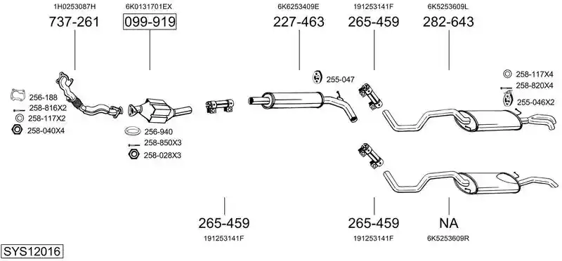 BOSAL SYS12016