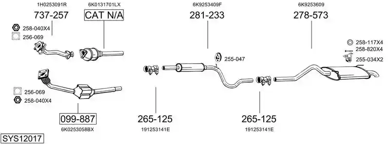 BOSAL SYS12017