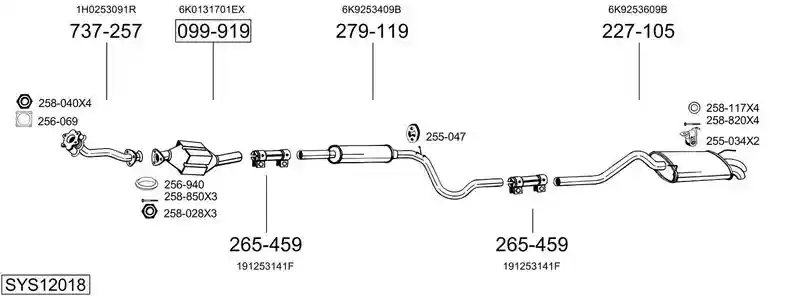 BOSAL SYS12018