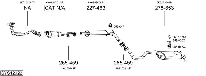 BOSAL SYS12022