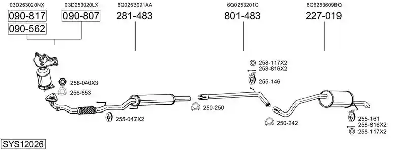 BOSAL SYS12026