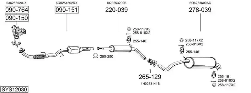 BOSAL SYS12030