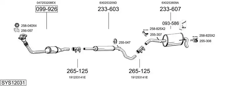 BOSAL SYS12031