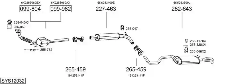 BOSAL SYS12032