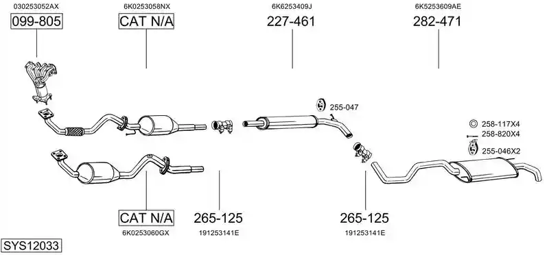 BOSAL SYS12033
