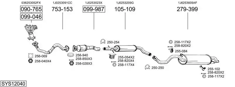 BOSAL SYS12040
