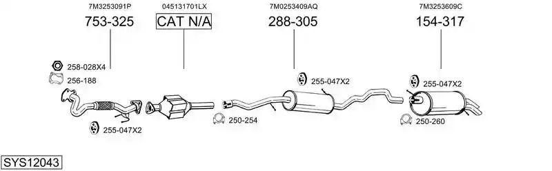 BOSAL SYS12043
