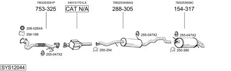 BOSAL SYS12044