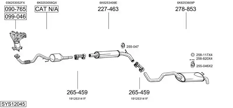 BOSAL SYS12045