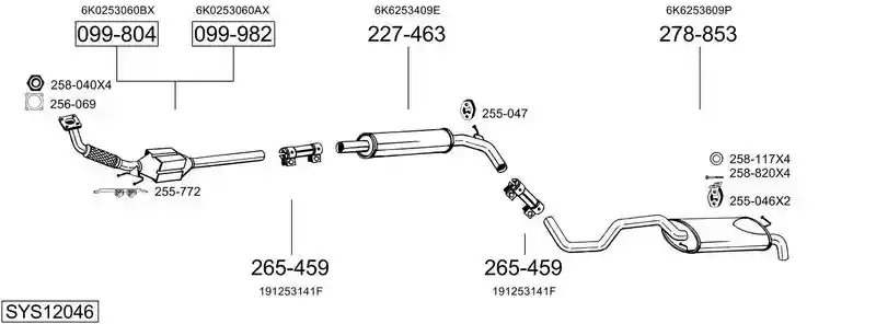 BOSAL SYS12046