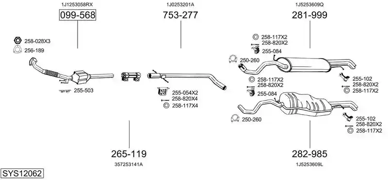 BOSAL SYS12062