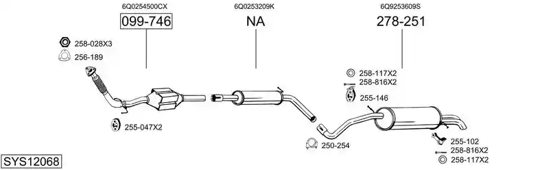 BOSAL SYS12068