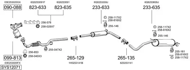 BOSAL SYS12071