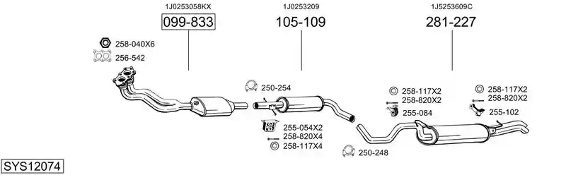 BOSAL SYS12074