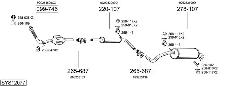 BOSAL SYS12077