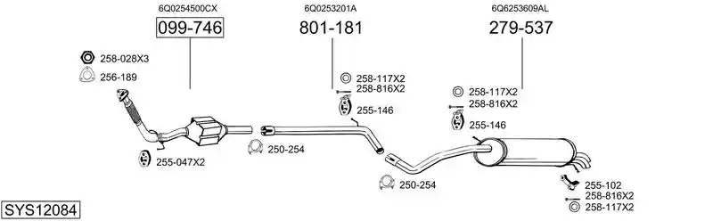 BOSAL SYS12084