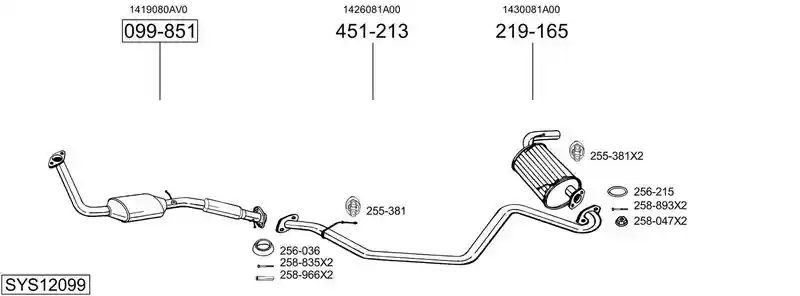 BOSAL SYS12099