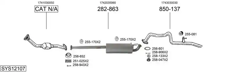 BOSAL SYS12107