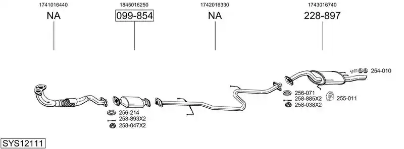 BOSAL SYS12111