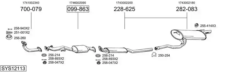 BOSAL SYS12113