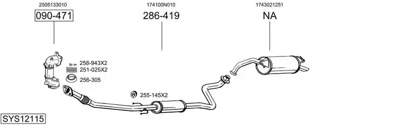 BOSAL SYS12115