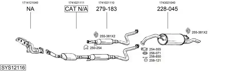 BOSAL SYS12116