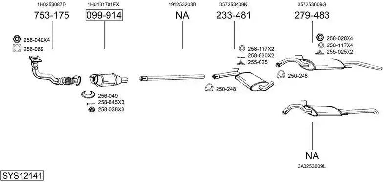 BOSAL SYS12141