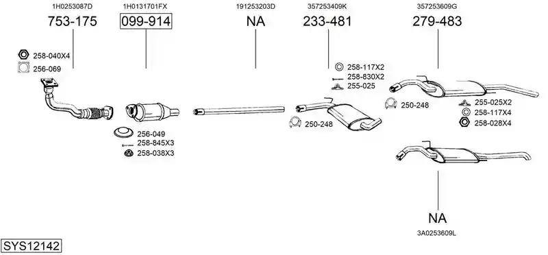 BOSAL SYS12142