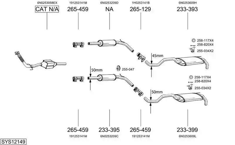 BOSAL SYS12149