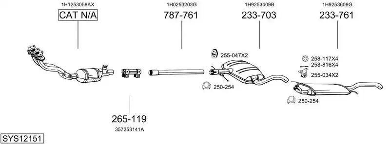 BOSAL SYS12151