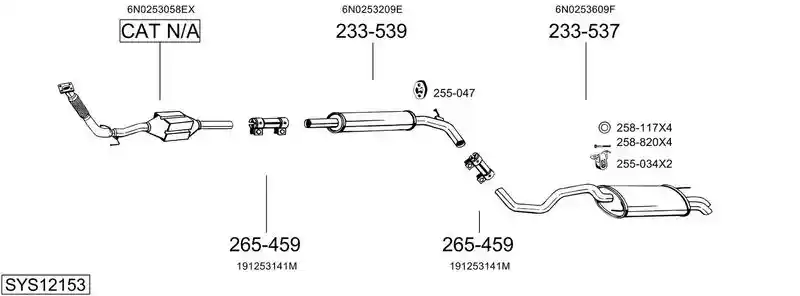 BOSAL SYS12153