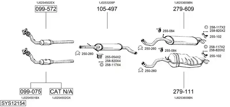 BOSAL SYS12154