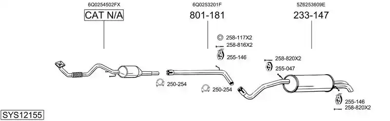 BOSAL SYS12155