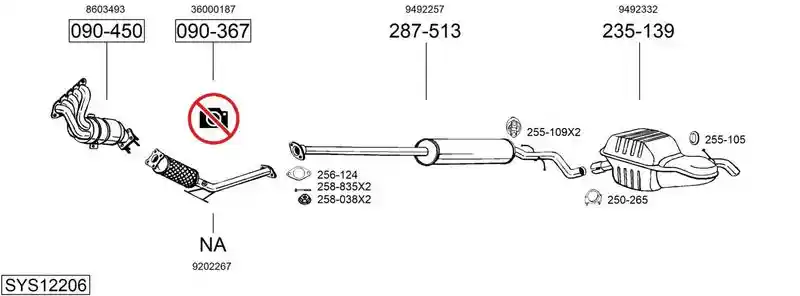 BOSAL SYS12206