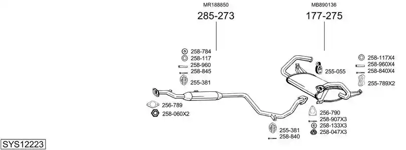 BOSAL SYS12223