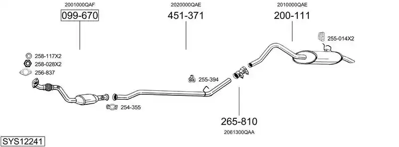 BOSAL SYS12241