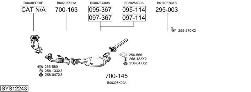 BOSAL SYS12243