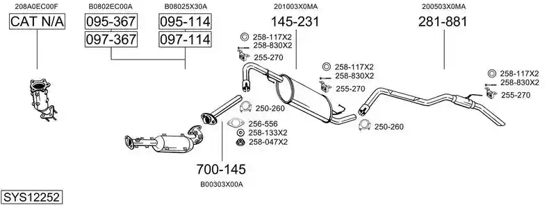 BOSAL SYS12252