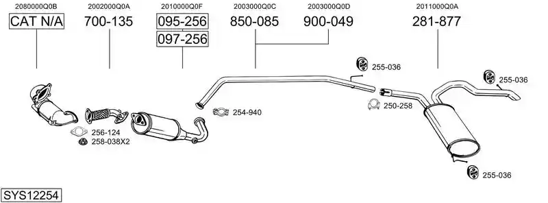 BOSAL SYS12254