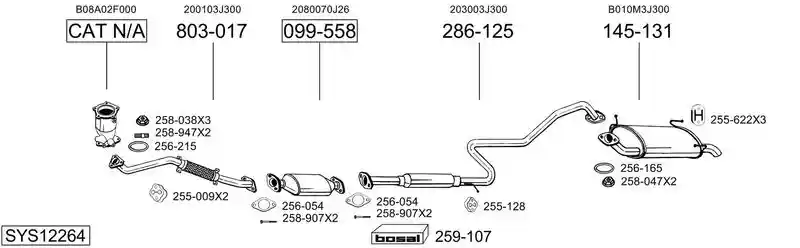 BOSAL SYS12264