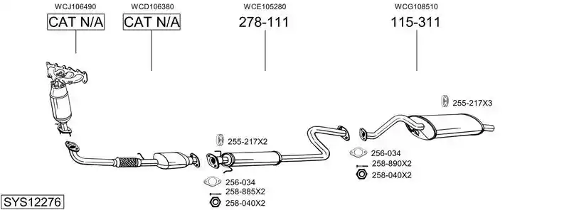 BOSAL SYS12276