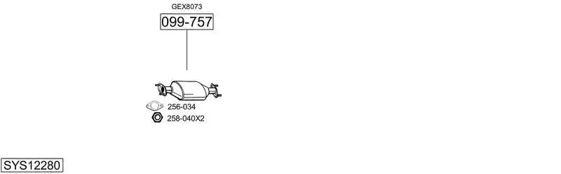 BOSAL SYS12280