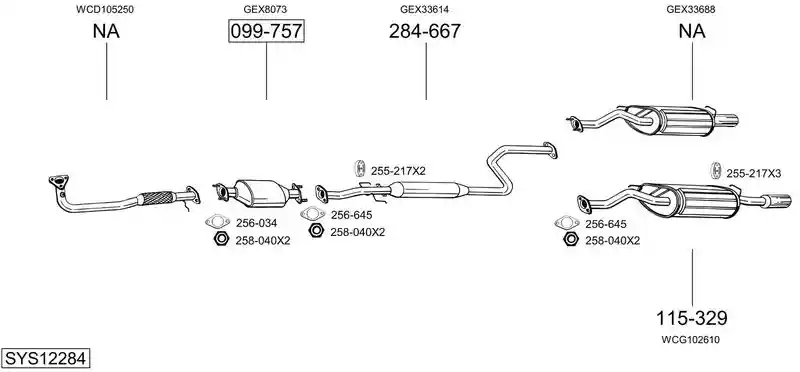 BOSAL SYS12284