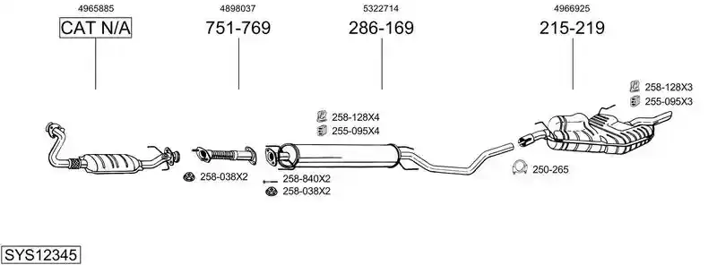BOSAL SYS12345