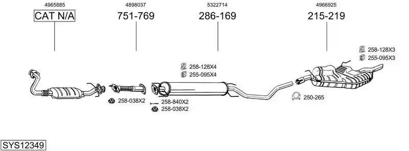 BOSAL SYS12349